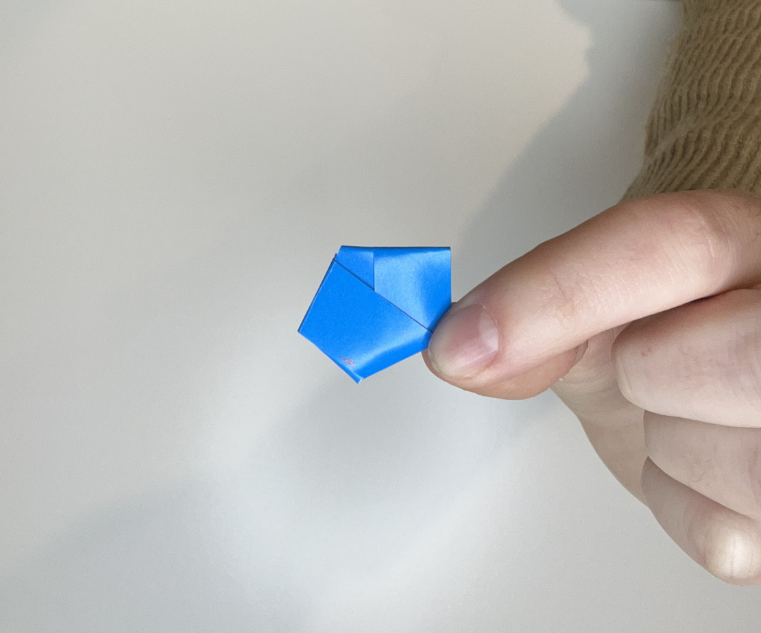 Final origami paper star